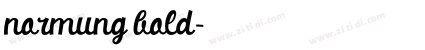normung bold字体转换